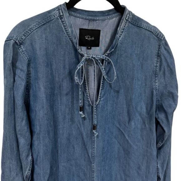 Rails Mel Drop Waist Chambray Mini Dress Capsule Country Holiday Festival M - Picture 6 of 11